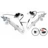 Ozeparts Fits Honda Civic EK 1995~2001 4 Door Sedan | FRONT Electric Power Door Window Regulators | Pair of LH Left Hand + RH Right Hand