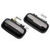 Pair LH+RH REAR Outer Door Handle Chrome Black For Toyota Prado Series J95 96~02