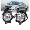 Full Set Fog Light Spot Driving Lamp KIT For Toyota Hilux 2011~2015 Chrome