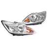 TYC Fits Ford Focus LV Sedan / Hatch 2009~2011 CX LX | Headlights Head Lights Front Lamps (Chrome Inner) | Pair of LH Left Hand + RH Right Hand