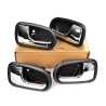 Door Handle Inner Front + Rear (Black / Chrome) (SET 4 Pcs)