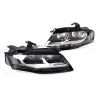 TYC Fits Audi A4 Sedan & Wagon B8 2008~2012 | Headlights Head Lights Front Lamps (Halogen Non Adaptive) | Pair of LH Left Hand + RH Right Hand