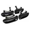 Door Handle Outer (Black) (Set of 4 Pcs Front & Rear)