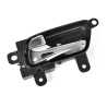 Door Handle Inner (Chrome Lever, Black Base)  Front Or Rear