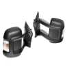 TYC Fits Fiat Ducato 2007~On | Electric Power Door Mirrors Long Arm Type (RH With Temperature Sensor, 16W Globe) | Pair of LH Left + RH Right