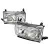 Pair LH+RH Head Light Front Lamp For Toyota Landcruiser J80 Sahara 1990~1994
