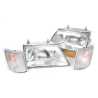 Head Light With Corner Light (White) (SET LH+RH)