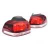 Pair LH+RH Tail Light Lamp For VW Volkswagen Golf MK6 GTD GTi Hatch 2009~2013