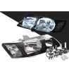 Head Light AM (Black) SS SV8 + LED Globes (SET LH+RH)