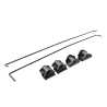 Tonneau Bar Rods + Holders (SET of 6)