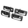 Ozeparts Fits Honda Accord CB 4 Door Sedan 1989~1993 | FRONT + REAR Inner Door Handles (Chrome Black) | Set 4 Pcs (Pair of LH Left + RH Right)