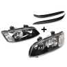 Head Light AM (Black) - Non Projector + Eye Lids (Black) (SET 4)