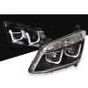 Head Light AM Performance With U Shaped LED DRL (Black) (SET LH+RH)