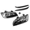 Head Light AM (Black) - Non Projector + Eye Lids (Black) (SET 4)