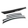 Bonnet Protector + Door Window Visor (Black) - 4 Door Sedan Only