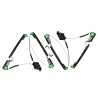 Set / Pair LH+RH Window Regulator No Panel Volkswagen VW Transporter T5 04~15