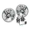 Head Lamp Round 7" (Diamond Look) + H4 V2 Series LED Globes (SET LH+RH)