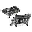 Head Light AM (LED) (10/15-) (Black) (SET LH+RH)