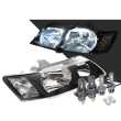 Head Light AM (Black) SS SV8 + LED Globes (SET LH+RH)