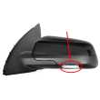 Door Mirror Assembly Electric (Gloss Black) - 5 Pin With Puddle Light