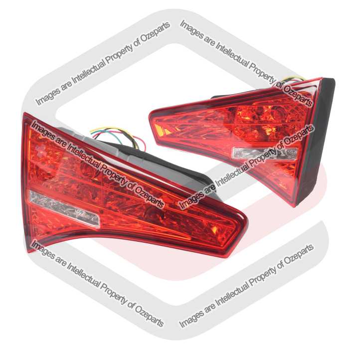 Set LH+RH Rear Inner Reverse Boot Lid Lamp No LED For Kia Optima TF 2010~2013 Si