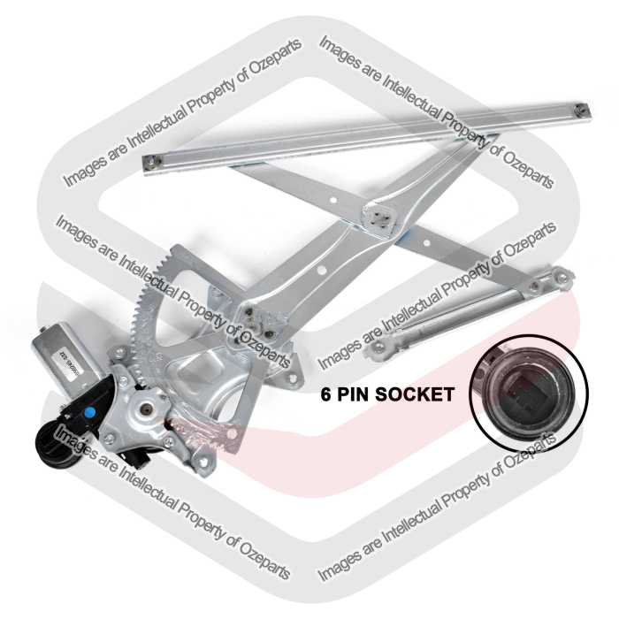 Door Window Regulator Rear - 6 Pin (Electric With Motor)