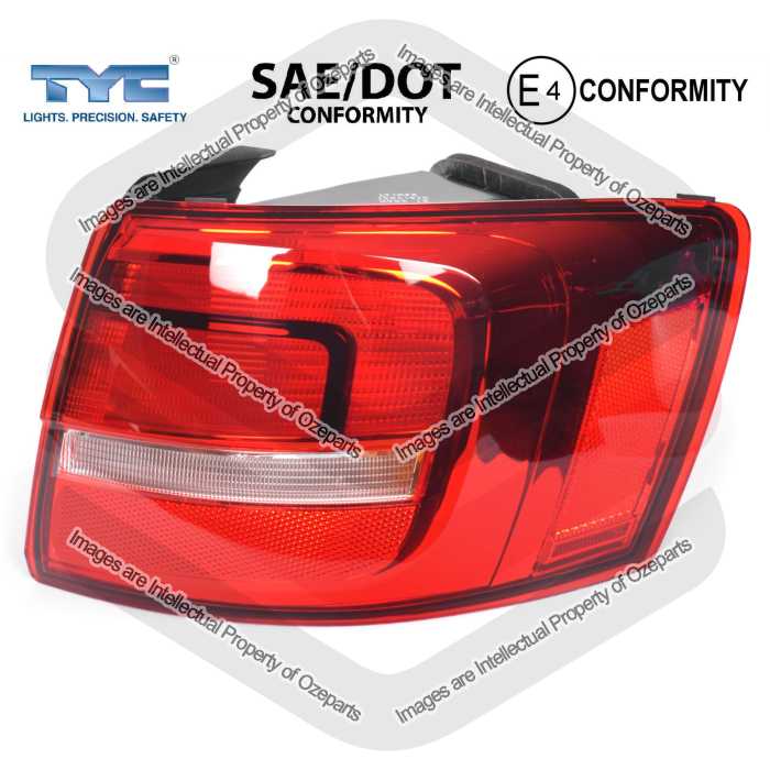 Tail Light AM (No LED) (Clear Red)