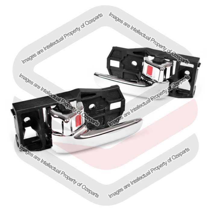 Pair LH+RH Inner Door Handle Chrome For Toyota RAV4 ACA20 Series 2000~2005