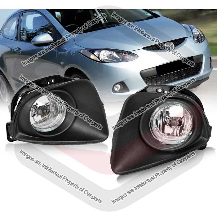 Full Set Fog Light Spot Driving Lamp KIT For Mazda 2 Hatch 2007~2010 Neo Maxx