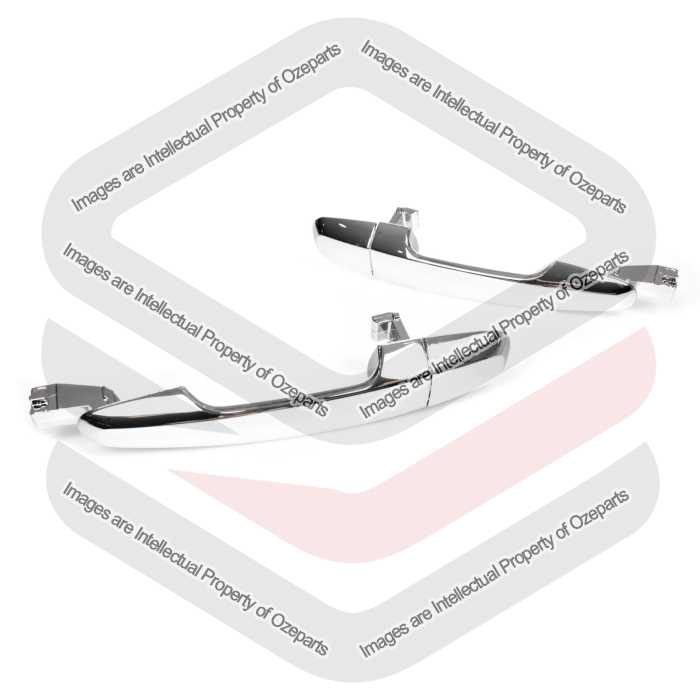 Pair LH+RH REAR Outer Door Handle Chrome For Mitsubishi Triton ML MN 2006~2015
