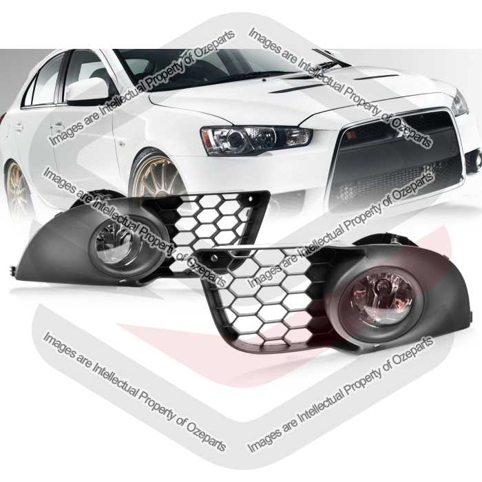 Full Set Fog Light Driving Lamp For Mitsubishi Lancer CJ VRX ES-Sport XLS 07~15