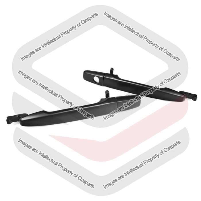 FRONT Pair LH+RH Outer Door Handle No Key For Mitsubishi Lancer / ASX / Outlande