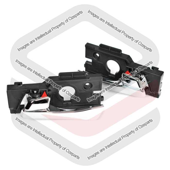 FRONT Set Pair LH+RH Inner Door Handle (Chrome) For Hyundai Accent RB 2011~2019