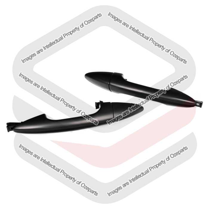 REAR Set Pair LH+RH Outer Door Handle (Black) For Hyundai Accent RB 11~19