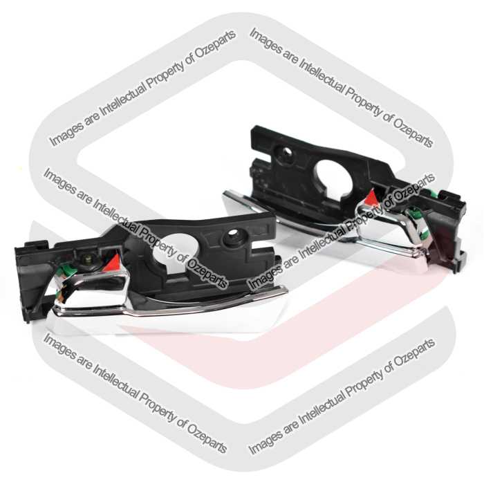 REAR Set Pair LH+RH Inner Door Handle (Chrome) For Hyundai Accent RB 2011~2019
