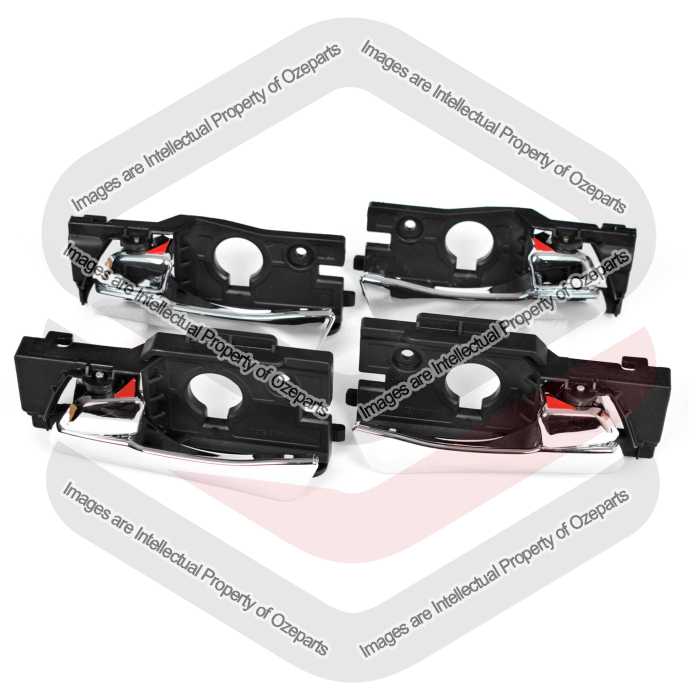 Set of 4 Pcs of Inner Door Handle (Chrome) For Hyundai Accent RB 2011~2019