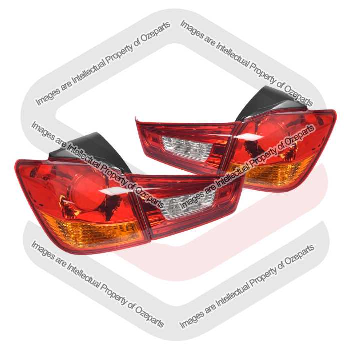 Pair LH+RH Tail Light + Inner Tailgate Lamp For Mitsubishi ASX XA XB XC 10~19