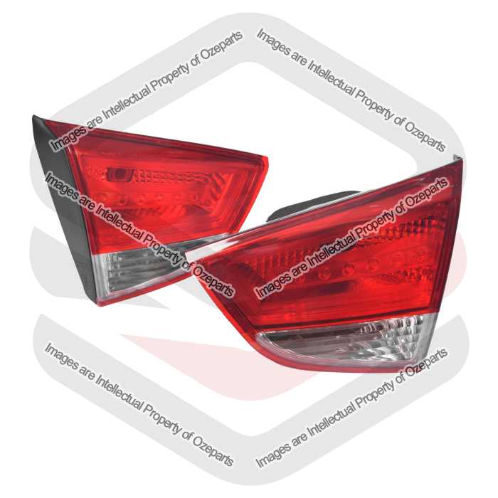 Ozeparts Fits Hyundai IX35 LM 2009~2015 | Inner Taillights Tailgate Tail Lights Rear Lamps | Pair of LH LHS Left Hand + RH RHS Right Hand