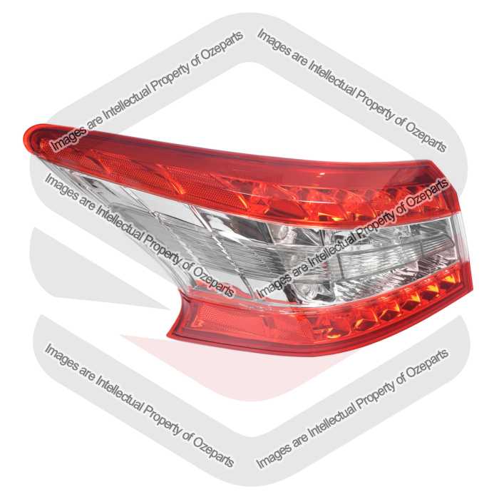 Ozeparts Fits Nissan Pulsar B17 4 Door Sedan 2012~2016 | Taillight Tail Light Rear Lamp (LED) | LH LHS Left Hand (Passenger Side)