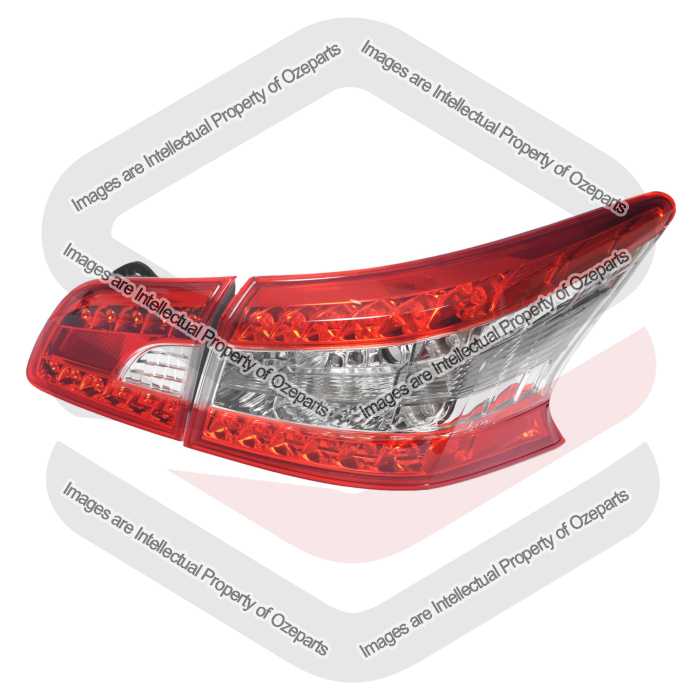 Ozeparts Fits Nissan Pulsar B17 4 Door Sedan 2012~2016 | Set of Tail Light Lamp With Rear Boot Lid Inner Tail Light Lamp (LED) | RH Right Hand