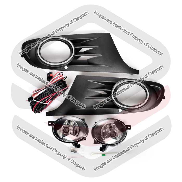 Full Set Fog Light Spot Driving Lamp KIT For Volkswagen VW Golf MK6 2008~2012