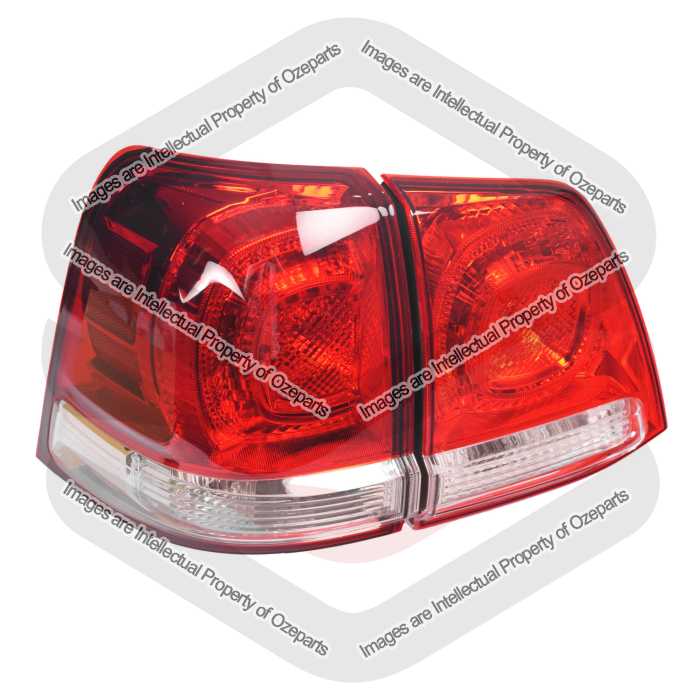 Set LH Left Tail Light + Inner Tailgate Lamp For Toyota Landcruiser 2007~2012