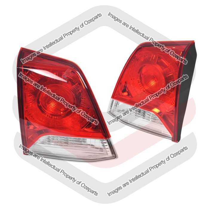 Set LH+RH Tailgate Light Inner Tail Lamp For Toyota Landcruiser 200 Series 12~15