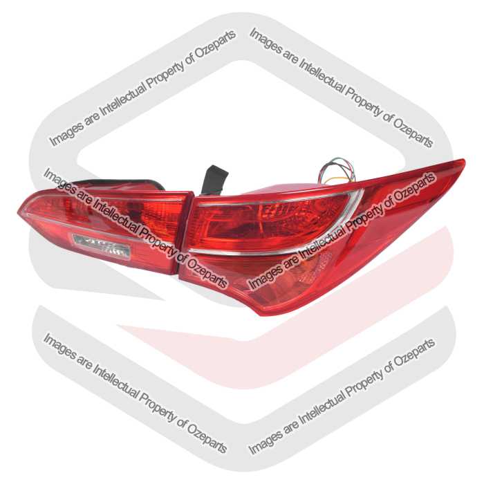 Set RH Right Tail Light + Inner Tailgate Lamp For Hyundai Santa Fe Wagon 12~15