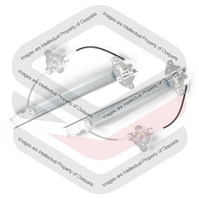 REAR Pair LH+RH Manual Window Regulator For Hyundai Excel X3 Sedan / Hatch 94~00
