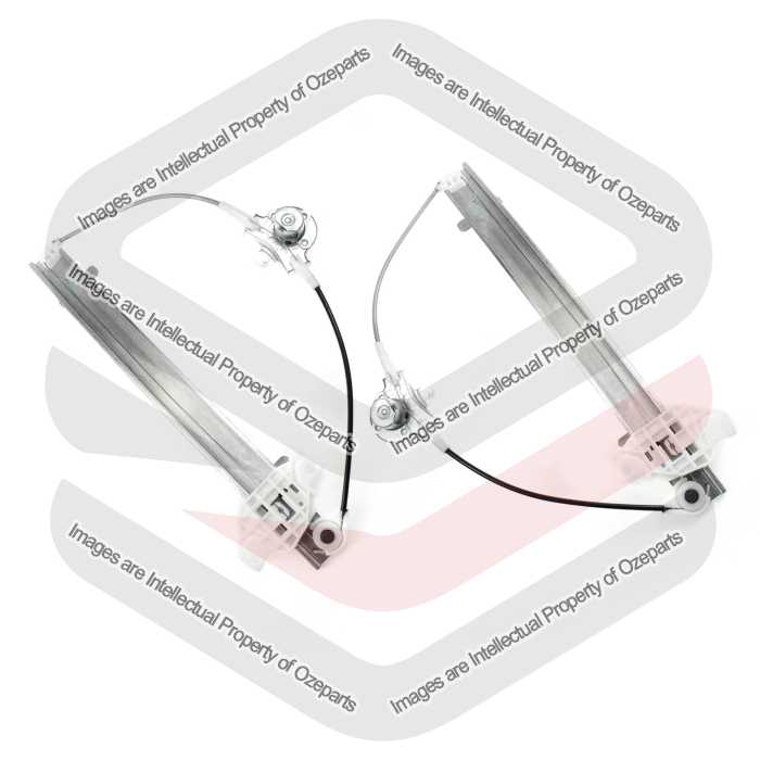 FRONT Pair LH+RH Manual Window Regulator For Hyundai Excel X3 Sedan Hatch 94~00