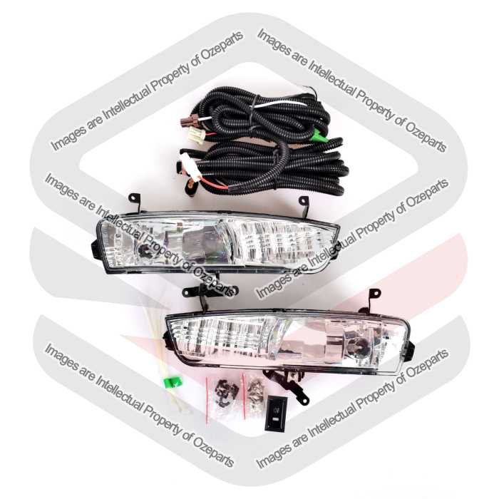 Full Set Fog Light Spot Driving Lamp For Hyundai Accent Hatch & Sedan 2005~2009