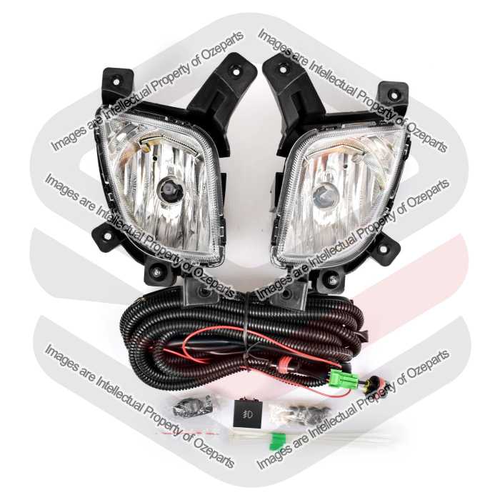 Full Set Fog Light Spot Driving Lamp KIT For Hyundai IX35 2009~2015 Vin KMH
