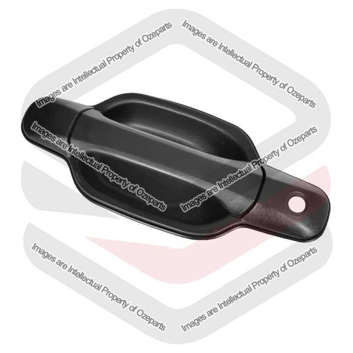 Ozeparts Fits Great Wall V200 V240 K2 2009~2013 | FRONT Outer Door Handle (Texture Black) | LH LHS Left Hand (Passenger Side)