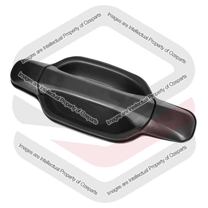 Ozeparts Fits Great Wall V200 V240 K2 2009~2013 | REAR Outer Door Handle (Texture Black) | LH LHS Left Hand (Passenger Side)